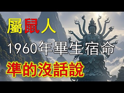 人算不如天算，1960年生肖鼠的畢生宿命，准的沒話說
