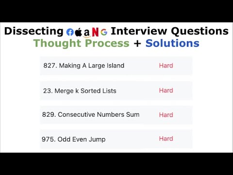 Dissecting FAANG Interview Questions