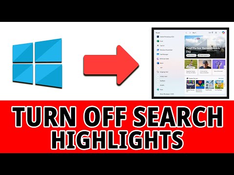 HOW TO TURN OFF SEARCH HIGHLIGHTS IN WINDOWS 11 | Disable Trending Searches &amp; Suggestions