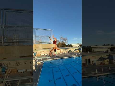 Forbidden POOL DIVING Trick! *do not attempt*
