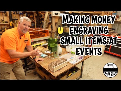 Making money engraving small items at events