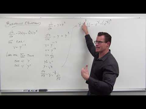 How to Solve Bernoulli Differential Equations (Differential Equations 23)