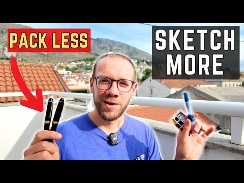 How to Travel and Sketch with Practically Nothing