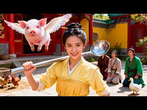 天界廚神穿成惡毒村婦？正好！看我一把大湯匙揍惡霸！開酒樓成首富！災荒年帶全村吃上飽飯！ 直接成了全村唯一的光！#短劇  #甜寵  #drama  #穿越  #逆袭 #种田#萌娃