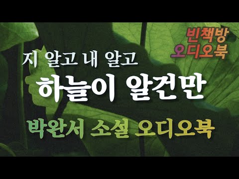 지 알고 내 알고 하늘이 알건만 / 박완서 소설 / 오디오북 ASMR