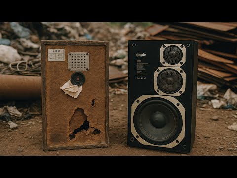 A genius craftsman turned an old Pyde S 2401P speaker into an audio masterpiece // Restore Speaker
