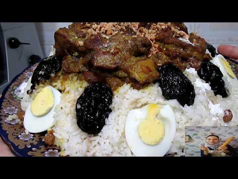 سفة الروز باللحم و البرقوق  بتفويرة واحدة بأحسن و أسهل و ألذ طريقة و تحضيريستحق التجربة