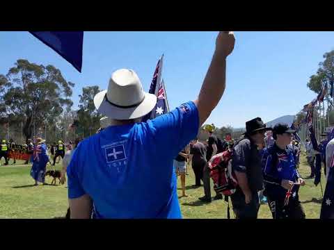 Australia Day 26th Jan 2026#Canberra MFA. Invasion-Day noise encircling the MFA crowd.