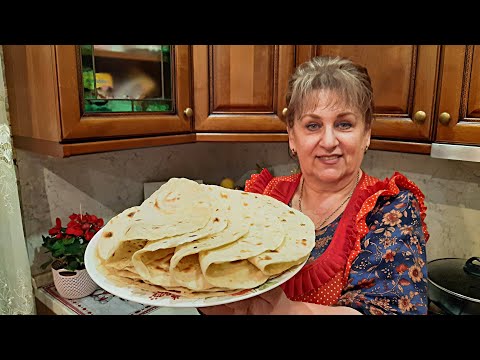 FLOUR + BOILING WATER! Thin LAVASH in a frying pan. Cook at home. The best recipe.
