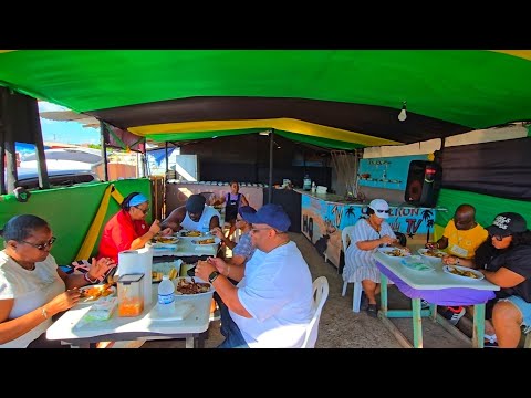 First big cookout for guest since hurricane Melissa. Seafood cookout!!!
