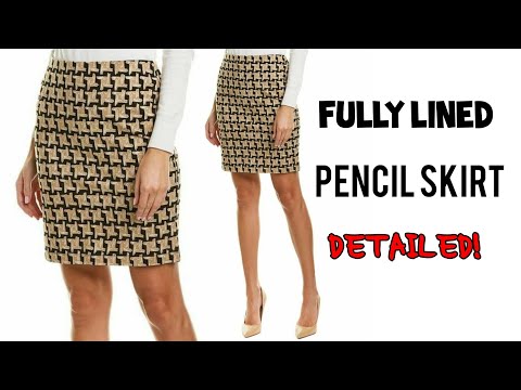 How to sew a Fully Lined Pencil Skirt