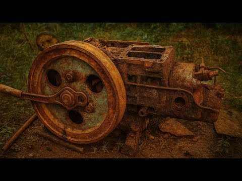 Expert Mechanics Restoration Old Damaged Irreparable DIESEL ENGINE Perfectly For The Contractor