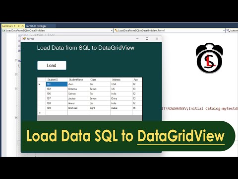 Load Data from SQL to DataGridView C#