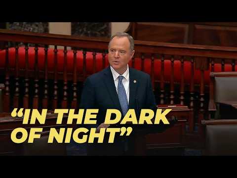 Schiff Gives Midnight Speech Filibustering Republican Effort to Destroy Climate Rules