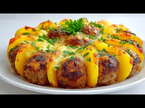 Simply slice the potatoes and add the minced meat!  Better than in a restaurant