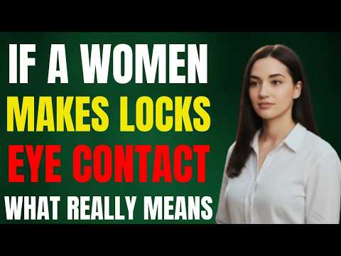 If a Woman Locks Eyes With You… Here’s What She’s REALLY Saying | Female Psychology