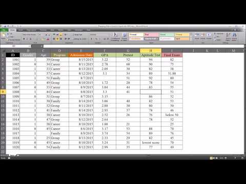 Preparing Data in Excel to Import into SPSS