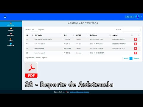 39 - SOLUCION Reporte de Asistencias   Sistema de Asistencias con PHP y MYSQL