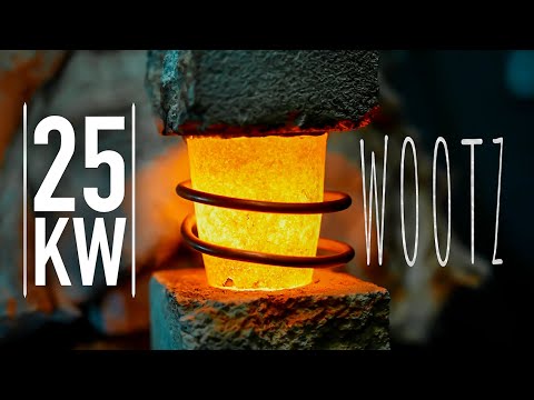 Smelting Wootz in 25kW Induction Forge