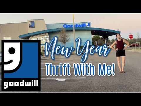 New Year New Wardrobe! Thrift With Me At Goodwill!  Finding Some Gems, And Generics.
