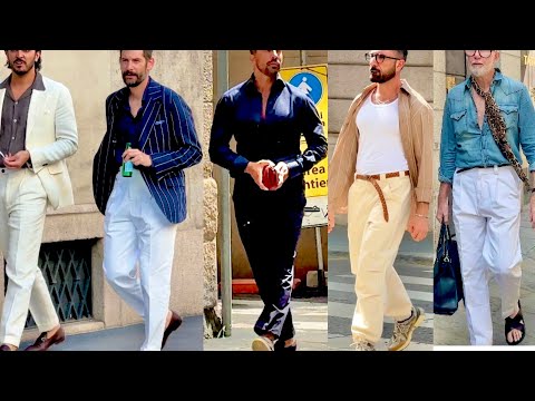 The Most Handsome Men are in Italy 🇮🇹 Summer 2025 Milan Men's Street Style &amp; 1000 Miglia Race 