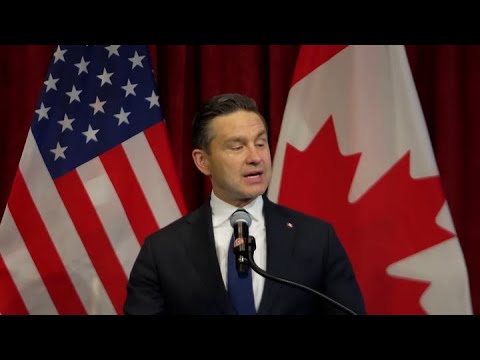 Poilievre delivers speech on free trade in New York