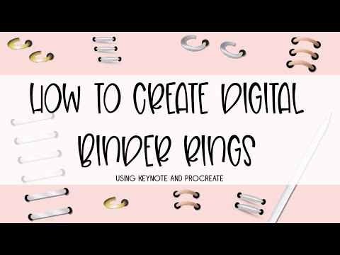 How to Create Your Own Realistic-Looking Binder Rings (using Keynote & Procreate)!