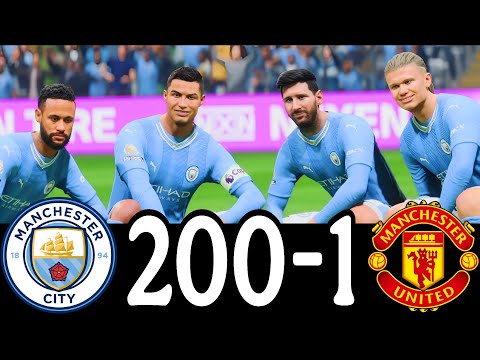FC 25 -MESSI RONALDO NEYMAR & MBAPPE | ALL STARS |  AL NASSR 100-0 MANCHESTER UNITED