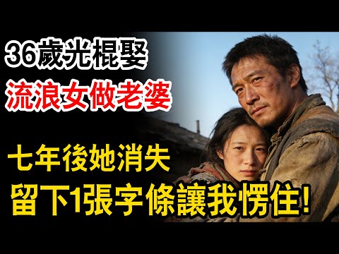 36歲光棍娶流浪女做老婆，七年後她消失，留下1張字條讓我愣住！#生活經驗 #人生故事 #為人處世 #日常 #人生感悟