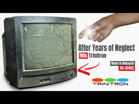 Restoring an Old Sony Trinitron CRT TV That Was Neglected