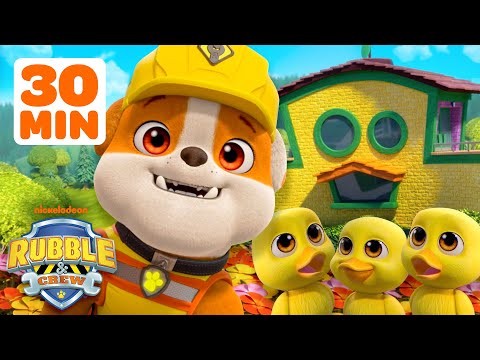 Rubble's Back To School Fun! ✏️ w/ Motor & Charger | 30 Minute Compilation | Rubble & Crew