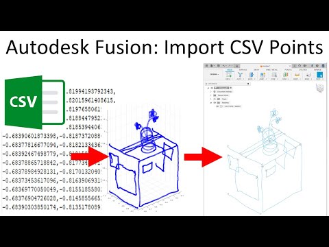 Autodesk Fusion: Import CSV Points