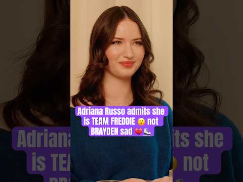 Adriana Russo admits she is TEAM FREDDIE! not BRAYDEN sad 💔⛸️ #netflix #findingheredge #iceskating