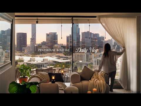 Slow Living in a Penthouse | 🌱 Balancing Full Time Work & Big City Life | New Herb Plants