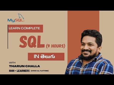 Learn complete SQL in Telugu-From basics to master #sql #dataanalysis #freshers(link in description)