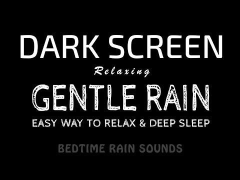 Best RAIN Sounds for Instant Sleep! Easy Way to Relax & Drift into Deep Sleep | Black Screen