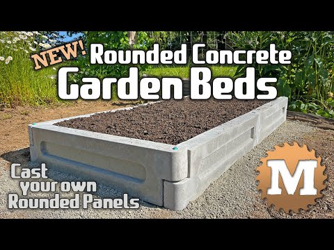 Round Concrete Garden Bed Casting from Molds