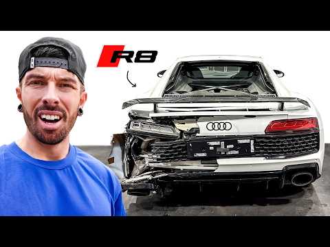 REBUILDING A WRECKED AUDI R8 I BOUGHT FOR MY FRIEND