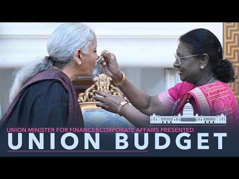 Union Minister for Finance&Corporate Affairs called on the President before presenting Union Budget