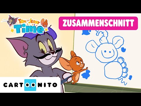 Male einen Elefanten! 🐘🖍️ | Lernen mit Tom & Jerry | Vorhang auf für Tom & Jerry! | Cartoonito