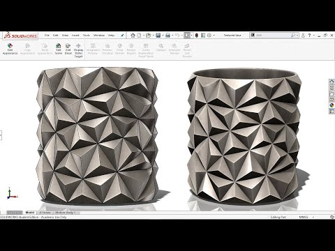 Master SOLIDWORKS 2018 | Create Stunning 'Pyramid Textures on Cylinder' | Pro CAD Tips and Tricks!