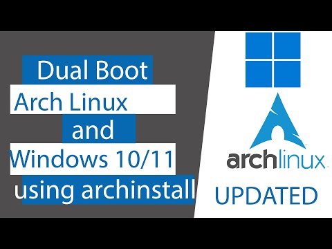 How to dual boot arch linux and Windows 10/11 using archinstall script (UPDATED)!!!!!!
