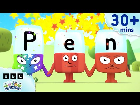 Spelling Cartoons For Kids | ABCDE | Learn to Read and Spell | Alphablocks