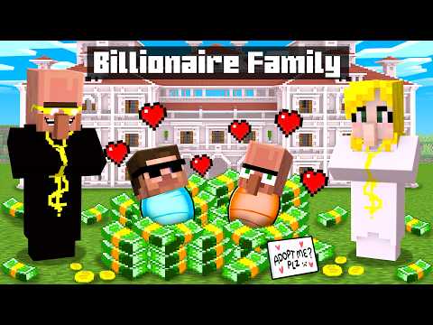 Carry and Doorbin Got Adopted By RICH Family in Minecraft!