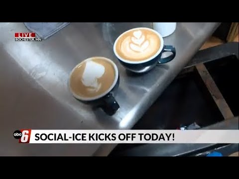 Making latte art at Social-Ice