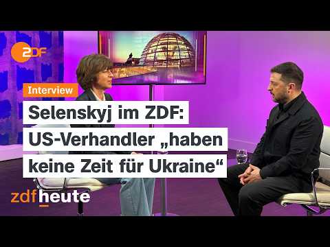 Exklusiv: Was der ukrainische Präsident über Merz, Trump, Iran sagt | maybrit illner Interview