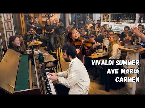 10 year-old PRODIGY shocks the whole Restaurant! (Opera Singer joins us 😱)