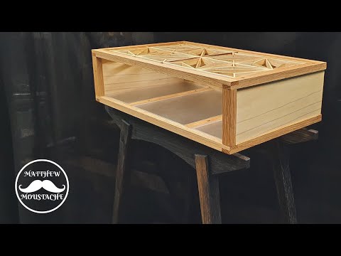 Woodworking. How to make a bedside table, full build. Kumiko Top.