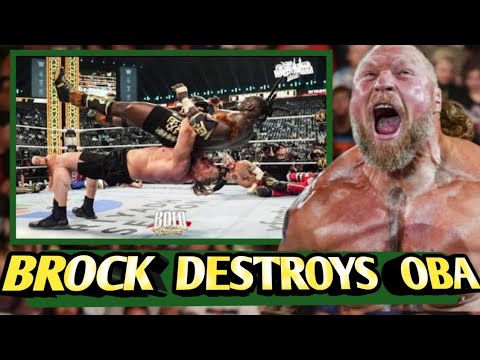 WATCH NOW🛑 Brock Lesner vs Oba Femi full Fight that leaves Oba in a CRITICAL CONDITION. 