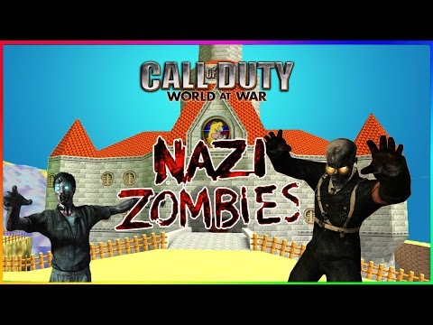 SUPER MARIO ZOMBIES! (Call of Duty WaW Zombies Custom Maps, Mods, & Funny Moments)